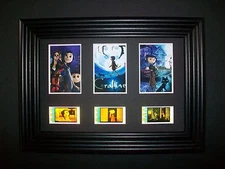 CORALINE Framed Trio Movie Film Cell Memorabilia - Compliments dvd poster