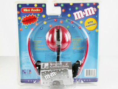 Vintage M&M's Mini AM/FM Radio with Headphones (New In Box) | eBay