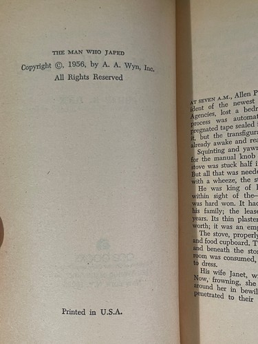 VNTG PB PHILIP K DICK The Man Who Japed 1975 Ace 51910 Sci-Fi Satire Dystopian - Picture 3 of 11