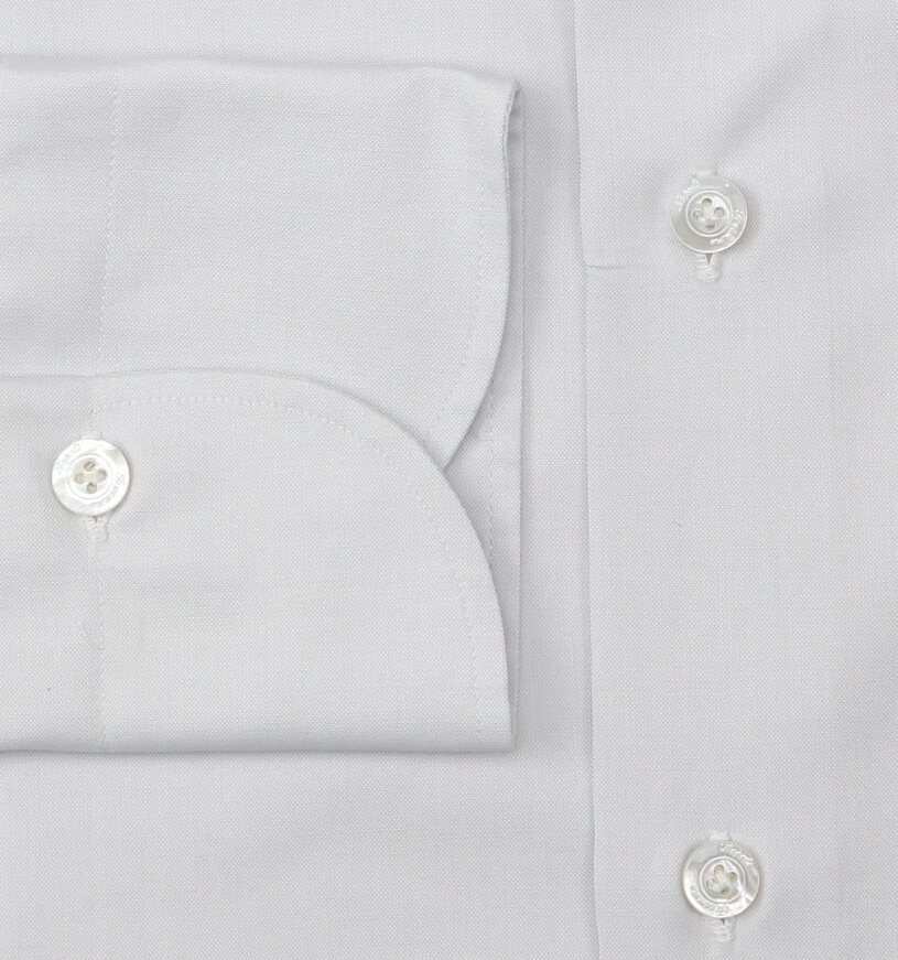 Camisa de algodón gris claro Finamore Napoli - Slim - (FN720224) Foto 3 de 4