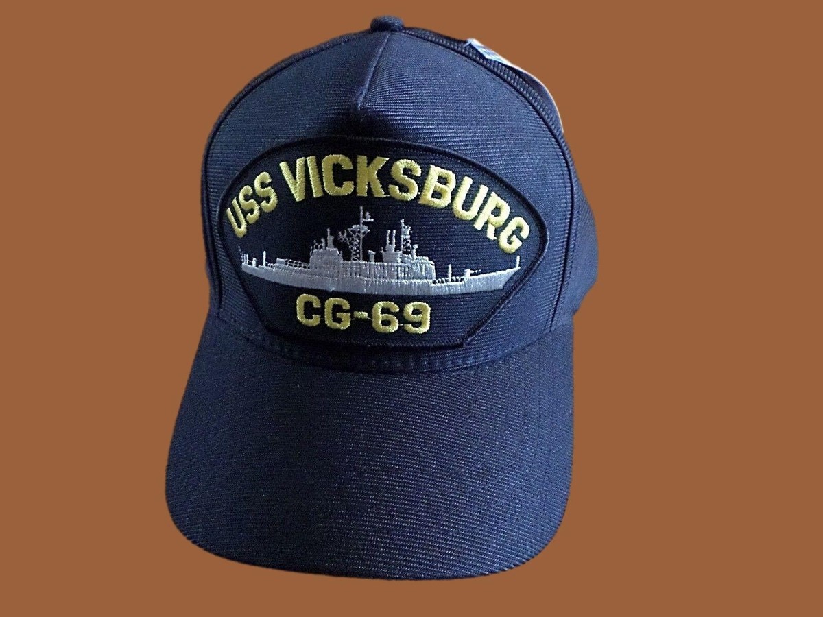 USS VICKSBURG CG-69 U.S NAVY SHIP HAT OFFICIAL MILITARY BALL CAP