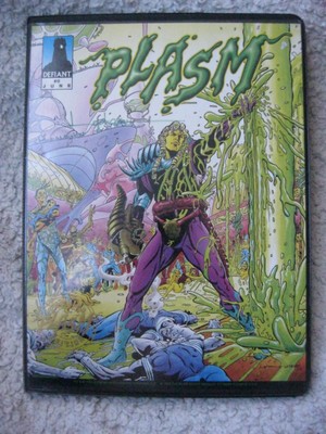 Plasm Defiant Binder & Comic Book 1993 - Neu mit vollem 150 Karten SET & Bonus 9