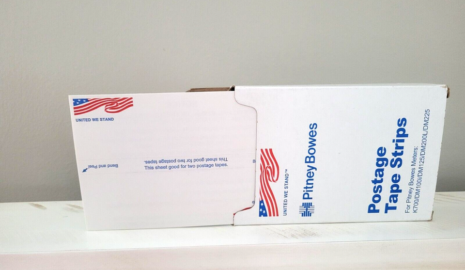 Pitney Bowes UNITED WE STAND Postage Tape Strips, 1 Box 123 Double
