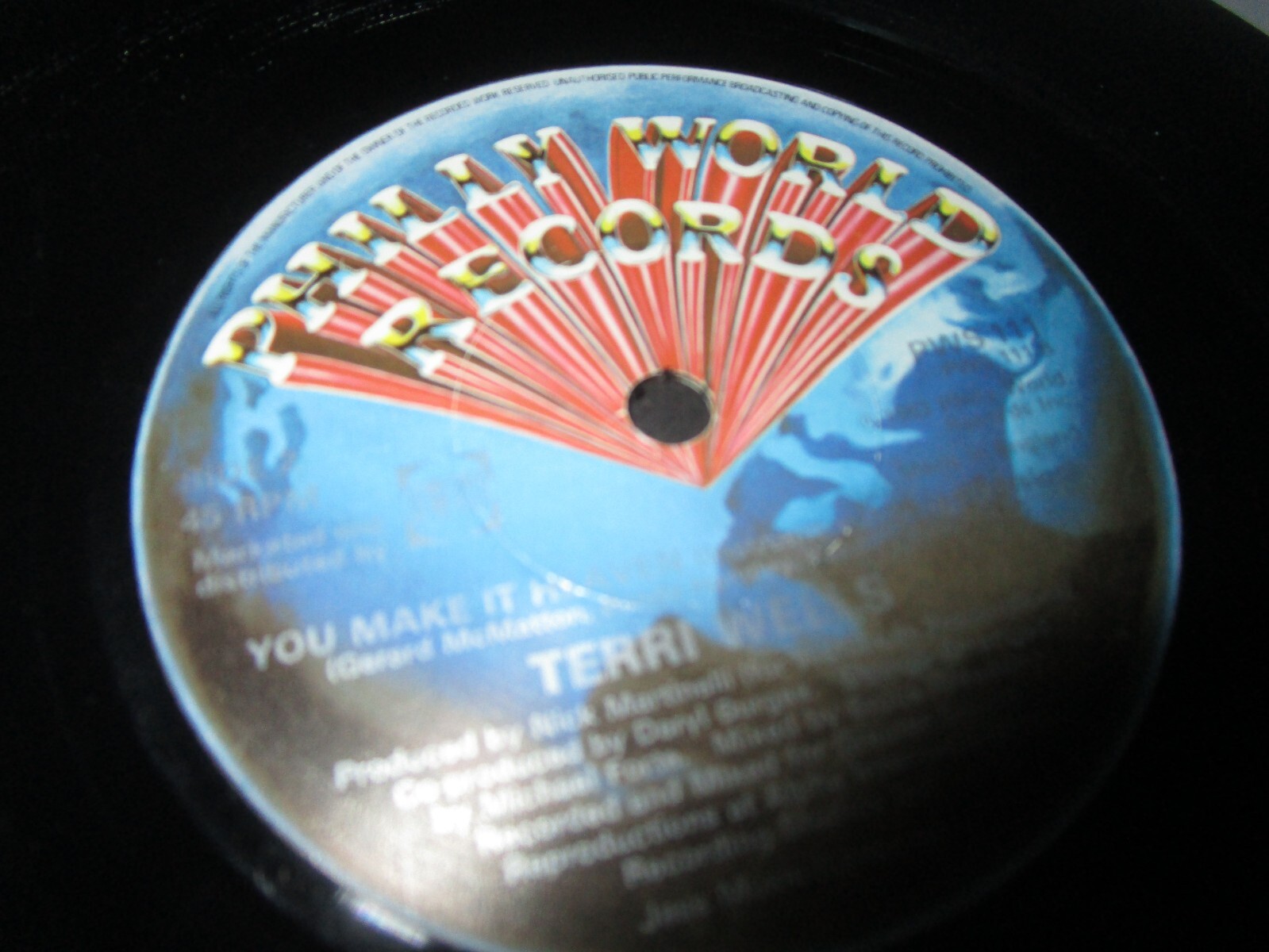 Terri Wells You Make It Heaven Philly World Records PWS 111 Vinyl 7