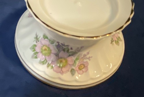 ROYAL TARA Pink Blossom Kerzenhalter, Stiefel, Kaffeetasse - Galway, Irland - Bild 7 von 14