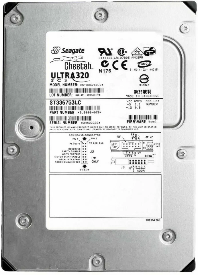 Hard Drive Seagate Cheetah ST336753LC 36GB 15000U/Min 8MB SCSI 80-PIN 3.5'' - Image 3 of 3