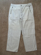 Liz Claiborne Lizwear Sz 16 Chino Khaki Pants Beige Twill