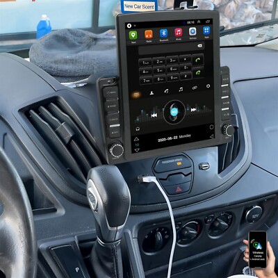 9.7'' Car Radio CarPlay Stereo For 2015-2019 Ford Transit 150 250 350 Android 13