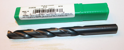 PRECISION TWIST DRILL 010036 9/16 HSS JOBBER DRILL BIT 6 7/8''L - QTY OF 1 - NEW