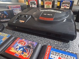 Sega Genesis Model 1 Console Bundle With SONIC Games! TESTED WORKING