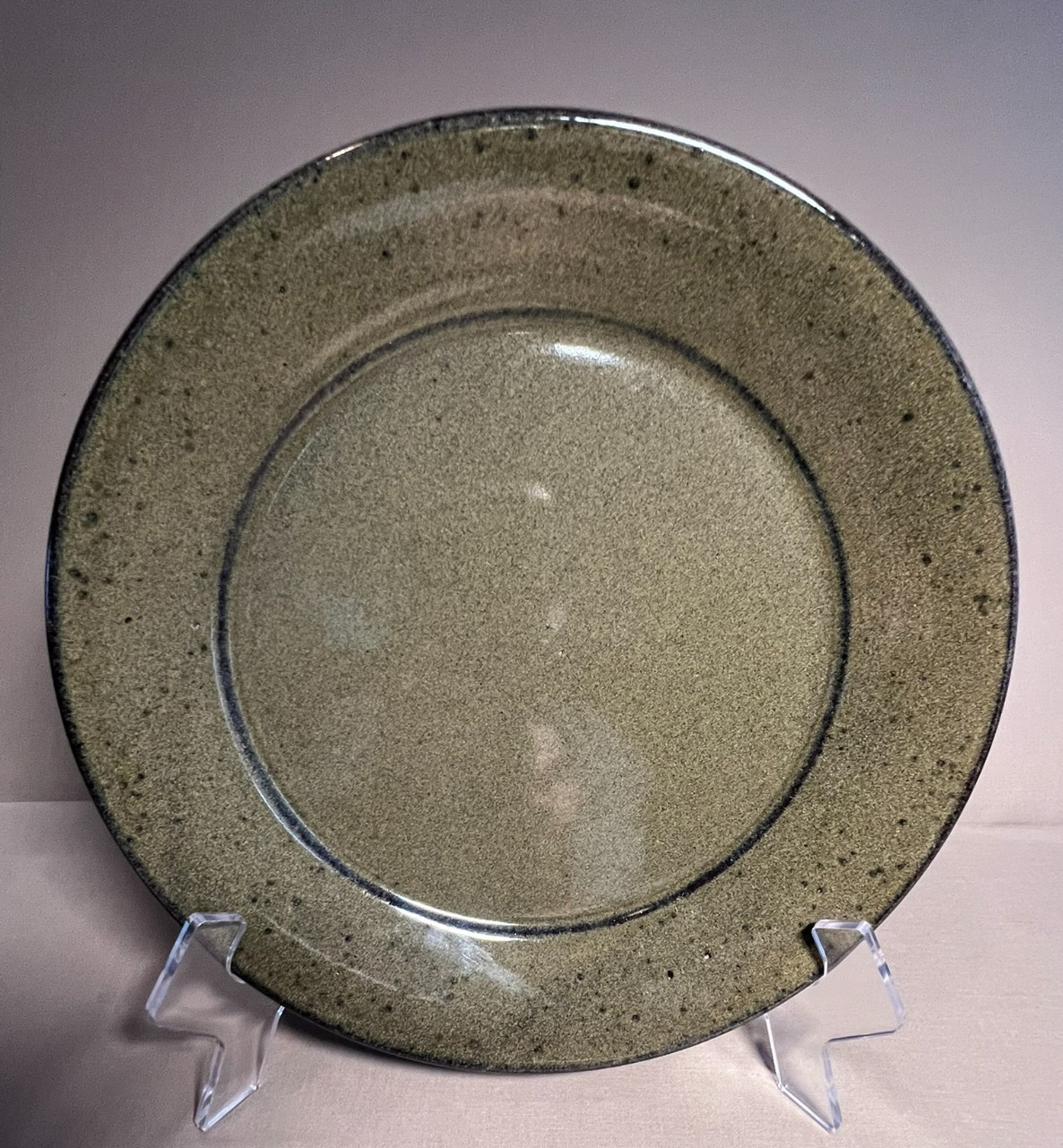 Jugtown Ware-North Carolina Southern Pottery-Dinner Plate V. Owens signed 2006