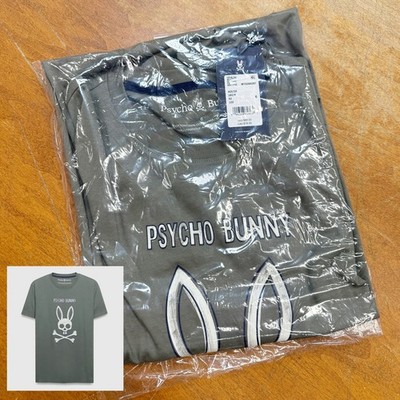 *NEW* Men Psycho Bunny Adler Graphic Tee MULLED BASIL (MT0200287 322)  