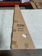 On-Stage Stands Round Base MS7201B Mic Stand, Black Black