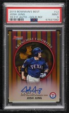 2019 Bowman's Best Gold Refractor /50 Josh Jung #99FFA-JJ PSA 9 MINT Auto 3x7
