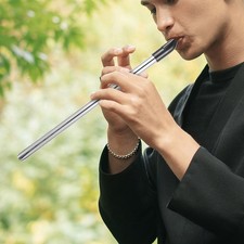 Metal Soprano Recorder for Beginners Lightweight Portable Musical Instrument