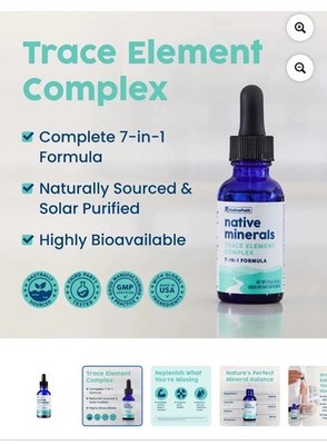 Trace Element Complex 7 In 1 Formula Dietary Supplement Liquid 1 Oz NEW**