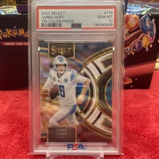 2023 Select Jared Goff  TRI-COLOR PRIZM 076/225 PSA 10!! 