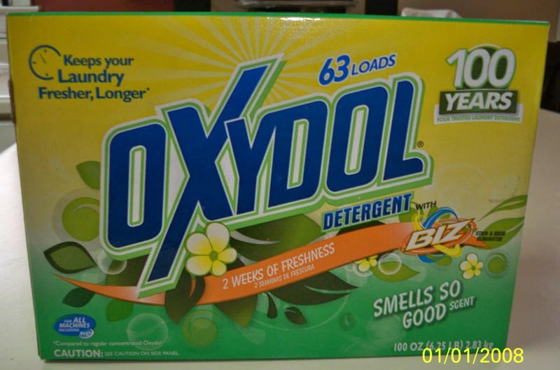 OXYDOL laundry detergent, HE, 63 loads, Unopened box, LAST box