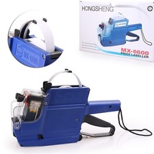 Blau MX-6600 Saguan 10-stellig 2 zweizeilig Preisschild Pistole +1 Tintenroller