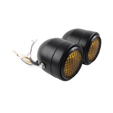 Twin Dominator Headlight Dual Lamp StreetFront Double Headlight Motorcycle