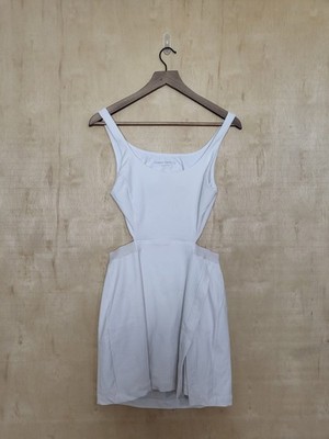 Size:M Outdoor Voices Womens White Court Dress Cut Out