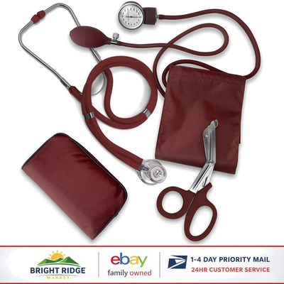 #ad Complete Nurse EMT Starter Pack with Stethoscope and Blood Pressure Monitor $43.91