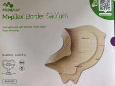 Mölnlycke Mepilex Border Sacrum 16 x 20cm Ref 282010 Exp 04/2029 1 or 5 ind