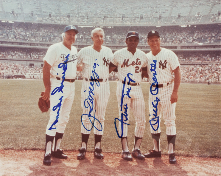 Mickey Mantle Willie Mays Joe Dimaggio Snider 8x10 Signed Photo Reprint Auto