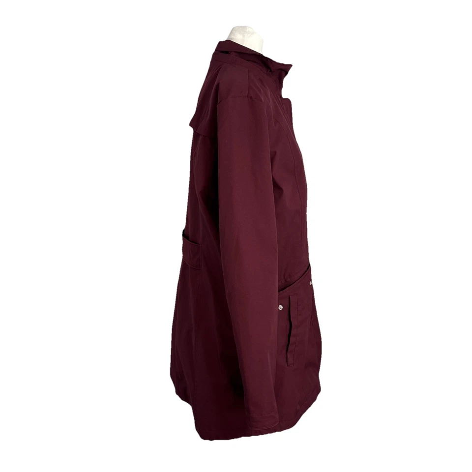 Lands' End Ladies' 3-in-1 Systems Jacket w/ Hood *Missing Vest RED Size Medium - Image 4 of 4