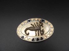 Vintage Belt Buckle Western Cowboy Style Scorpion Damaged
