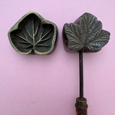 Ancien fer à gaufrer moule fleuriste modiste Antique millinery flower