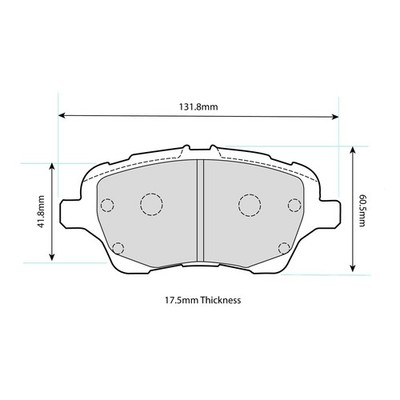 Mintex MRM1801 Front Brake Pads For Ford, Inc Fiesta ST180 / ST200 - (MDB3322)