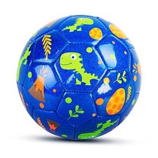 Soccer Ball Size Size 3 Size 4 For Toddlers Kids Ages 1-3 3-8 8 2 Blue Dinosaur