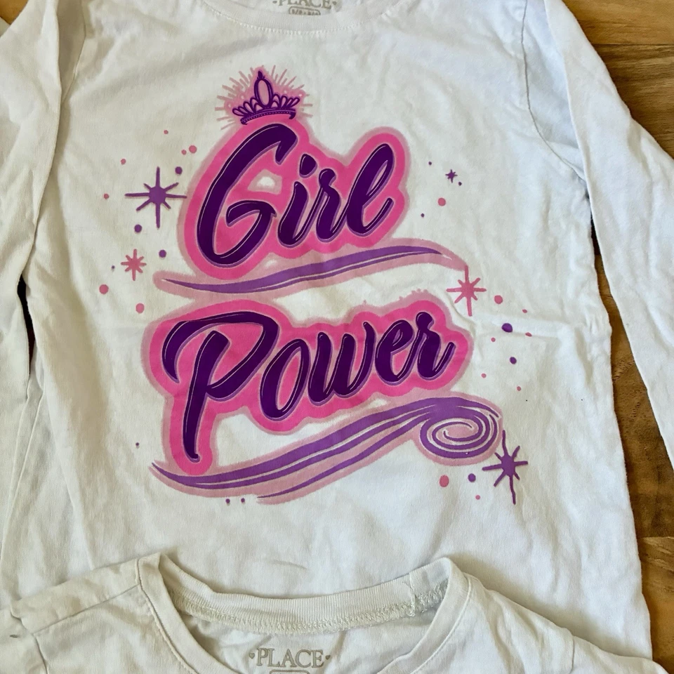 Lot Of 4 Size 5/6 Small Girls Tops The Childrens Place Long & Short Sleeve - Image 3 of 4