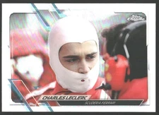 CHARLES LECLERC 2021 TOPPS CHROME FORMULA 1 REFRACTOR #25 FERRARI