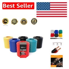 300ft 18 Gauge OFC Copper Wire in 6 Colors for Automotive Home Theater Use