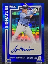 2017 Chronicles Donruss Signature Series Blue /99 Logan Morrison Auto
