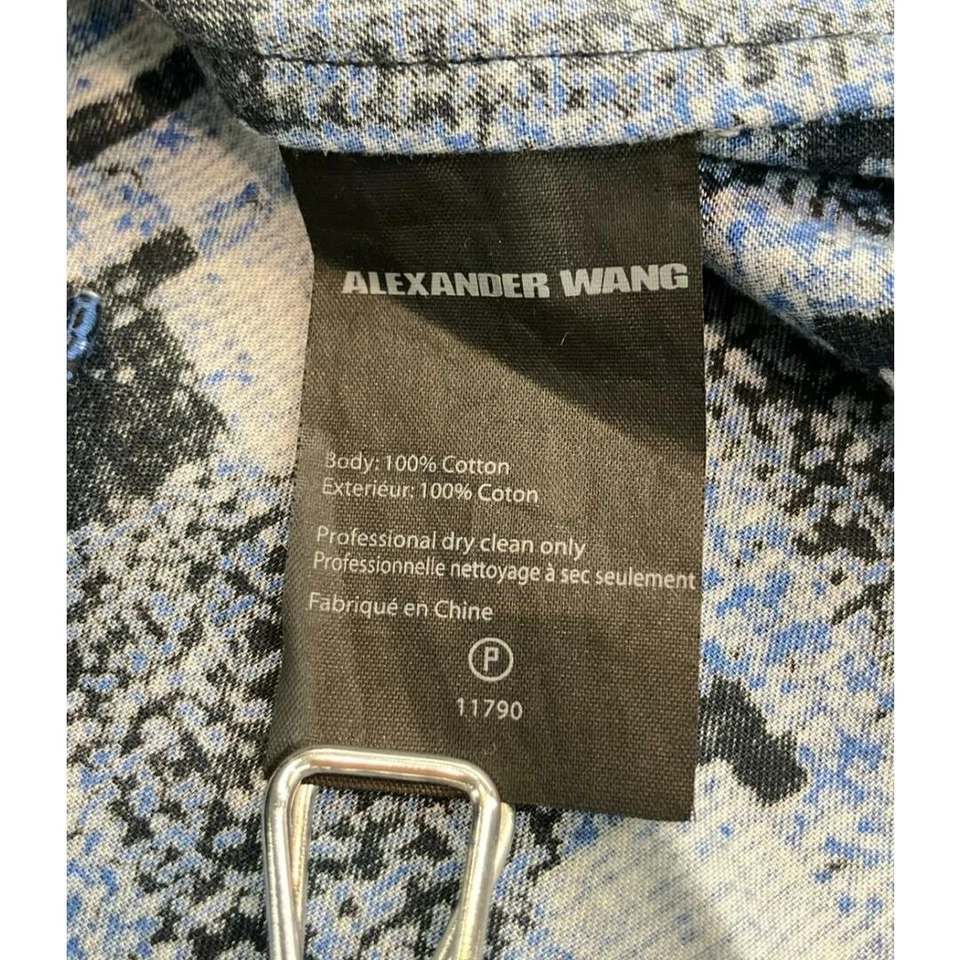 Alexander Wang Long Sleeve Shirt Mens 46 Damage Details ・Overall: Wrinkle 79425 - Image 4 of 4