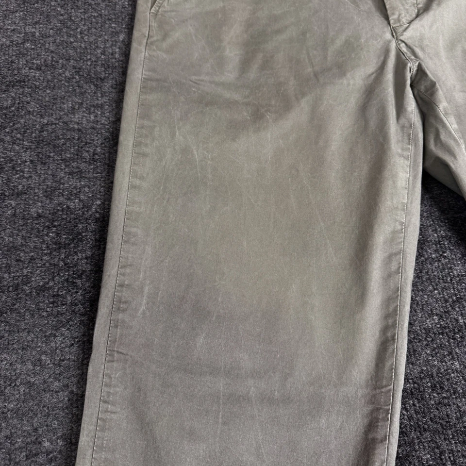 Lacoste Pants Mens 33x32 Olive Green Slim Fit Chino - Image 3 of 4