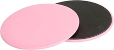 Exercise Core Sliders 2 Pcs Pink 6.7" Workout Sliders for Yoga & Fitness