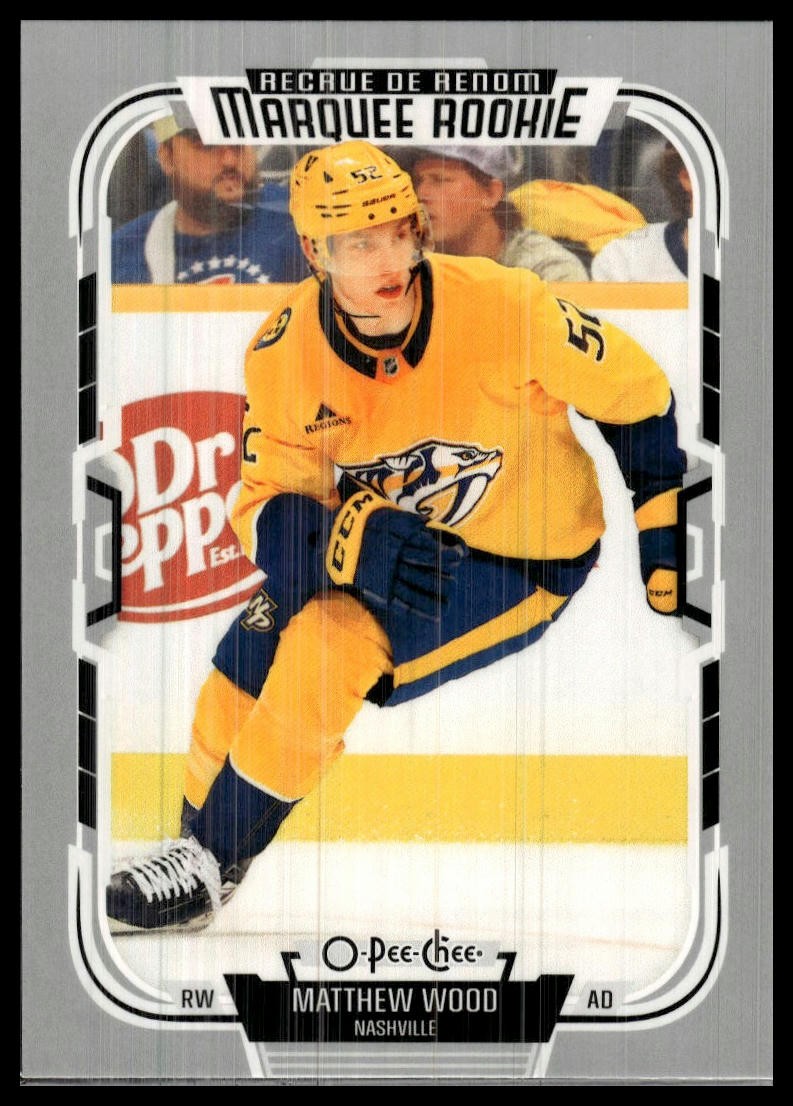 2025-26 O-Pee-Chee #553 Matthew Wood Rookie Rookie