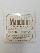 D'Addario Mandolin Strings Set Of 8 J62 80/20 Bronze Wound