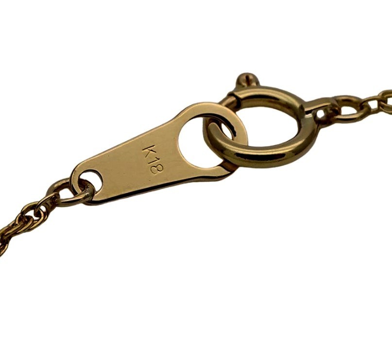 Vintage Givenchy Opal Blue Sapphire Diamond 18k Yellow Gold Pendant Necklace thumbnail 7