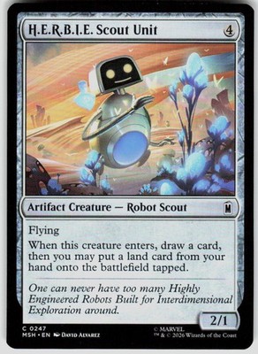 H.E.R.B.I.E. Scout Unit 247 Marvel Super Heroes Magic the Gathering