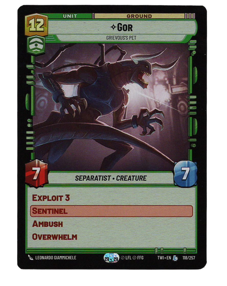 Star Wars Unlimited Twilight of the Republic Legendary GOR 118