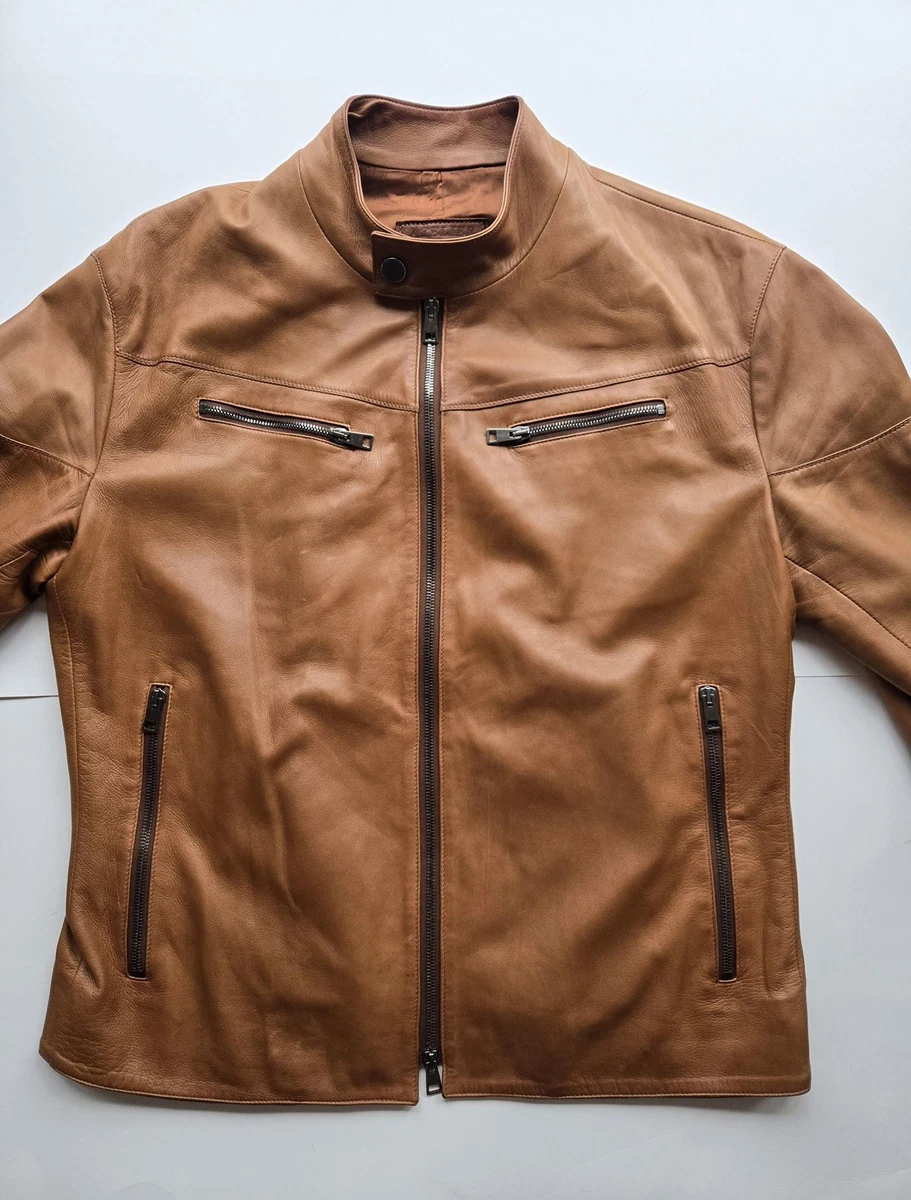 Nappa Leather Jacket In Men's Coats & Jackets for sale | eBay