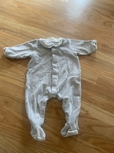 Brand New petit Bateau Gray Jammies 6 Months 