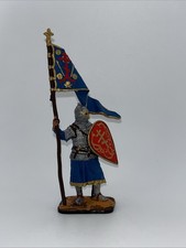 Tin Toy Soldier, Russian warrior with a banner, 13 century, 54 mm