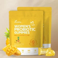 VivoNu Pineapple Gummies for Women Ph, Women Probiotic Gummies, Feminine Bala...