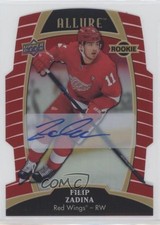 2019 Upper Deck Allure Rookies Red Rainbow 163/249 Tier 2 Filip Zadina Auto 0b67